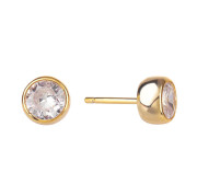 Pozlátené strieborné náušnice so zirkónmi 3117470001