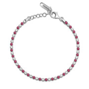 Elegantný náramok striebro so zirkónmi Brosway Fancy Passion Ruby FPR130
