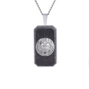 Štýlový náhrdelník z chirurgickej ocele lev PSS1178