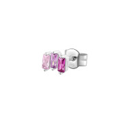 Strieborná náušnice s kamienkami  Brosway Fancy Vibrant Pink FVP06