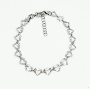 Romantický náramok srdiečka zo striebra 925 3131690002