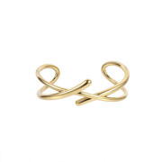 Moderný pevný náramok z chirurgickej ocele MBSG28GD