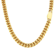 Zlatý náhrdelník z chirurgickej ocele WJHN235GD-6
