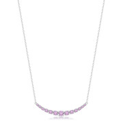 Dámsky strieborný náhrdelník Brosway Fancy Vibrant Pink FVP116