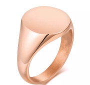 Dámsky prsteň z ocele zlatý SERC448RG