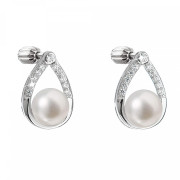 perlové visiace náušnice 21033.1B