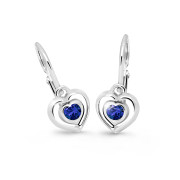 Detské zlate naušnice Cutie Jewellery C2752B-Blue Dark