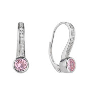 Strieborné visiace náušnice so zirkónmi 3115180001