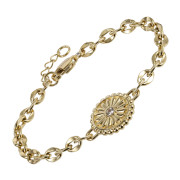 Zlatý náramok z chirurgickej ocele BSS1059