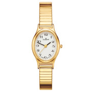 Zlaté dámske hodinky s pružným náramkom Dugena VINTAGE COMFORT 4168003