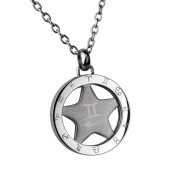 Prívesok so znamením Kozorožec z chirurgickej ocele PSS64