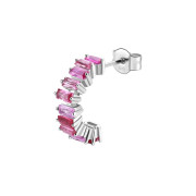 Dámské stříbrné náušnice Brosway Fancy Vibrant Pink FVP09