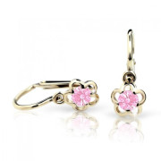 Zlaté detské náušnice Cutie Jewellery C1945Z-Pink