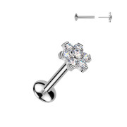 Titánová labreta s Moissanity SEMITL07