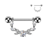 Štýlový piercing do bradaviek SEKSQ0151ST