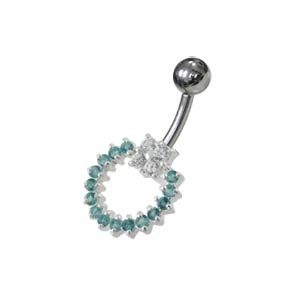Piercing do pupku SEPBPBM564aqua