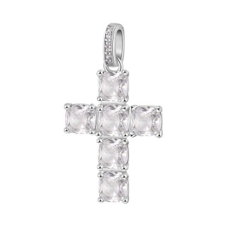 Prívesok krížik so zirkónmi Brosway Fancy Infinite White FIW21