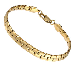 Zlatý náramok z chirurgickej ocele BSS1036GD