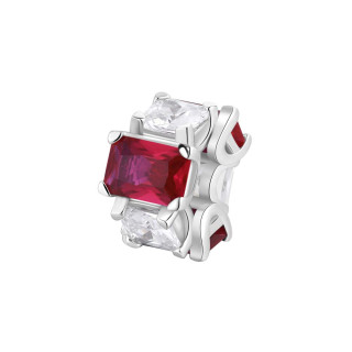 Strieborný korálik so zirkónmi Brosway Fancy Passion Ruby FPR02