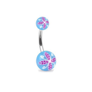Piercing pupku 1108 - Blue