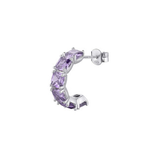 Dámska strieborná náušnica Brosway Fancy Magic Purple FMP13