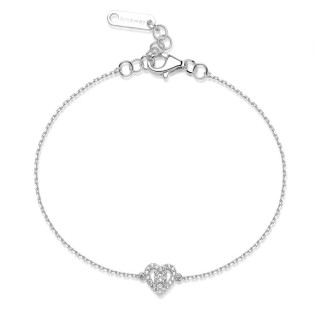 Strieborný náramok s príveskom Brosway Fancy Infinite White FIW139