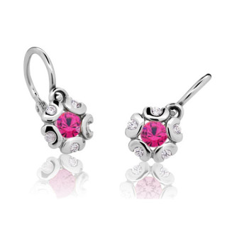 Detské zlaté naušnice Cutie Jewellery C2178B Tcf Red 