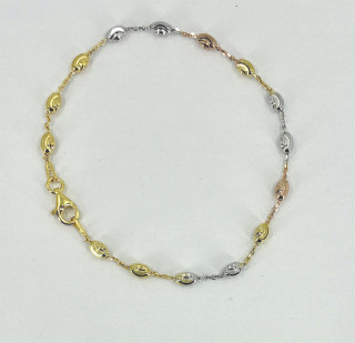 Dámsky strieborný pozlátený náramok 3104730023