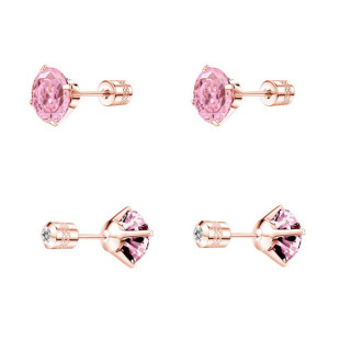 Náušnice kôstky chirurgická oceľ zlaté WJHE1240RDG