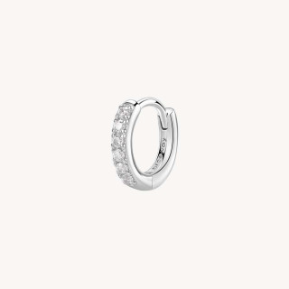 Strieborná náušnice so zirkónmi Brosway Fancy Infinite White FIW88