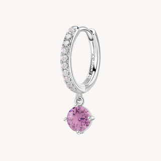 Strieborná náušnice so zirkónmi Brosway Fancy Vibrant Pink FVP83- 1 Ks