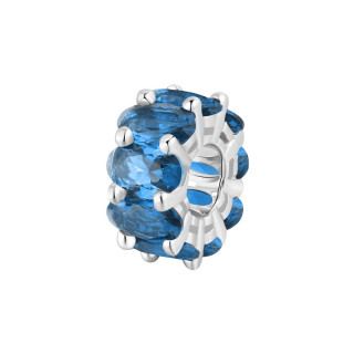 Strieborný korálik so zirkónmi Brosway Fancy Freedom Blue FFB01