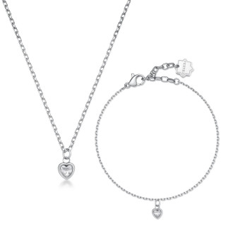 Oceľový náramok a náhrdelník v sade Brosway Chakra BHKLE01