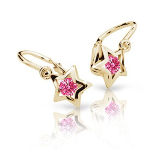 Zlaté náušnice pre babatka C1942Z-Tcf Red