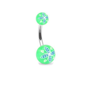 Piercing pupku 1108- Green