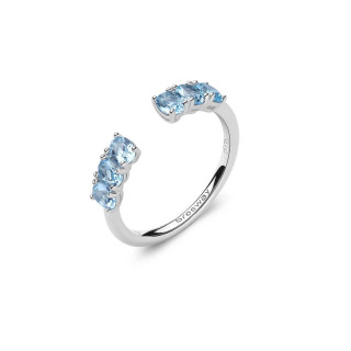 Strieborný prsteň se zirkónmi Brosway Fancy Cloud Light Blue FCL13