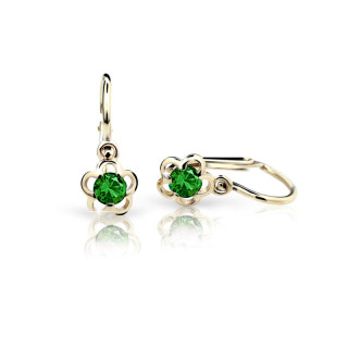 Zlaté detské náušnice C1945Z-Green