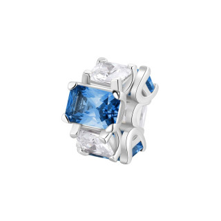 Strieborný korálik so zirkónmi Brosway Fancy Freedom Blue FFB02
