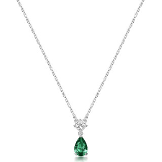 Strieborný náhrdelník Brosway Fancy Life Green FLG109