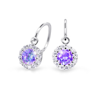 Detské zlate naušnice Cutie Jewellery C2745B-Ametyst