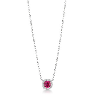 Strieborný náhrdelník s jemným dizajnom Brosway Fancy Passion Ruby FPR132