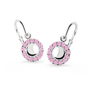 Zlaté náušnice pre bábätko Cutie Jewellery C2750B Ružová
