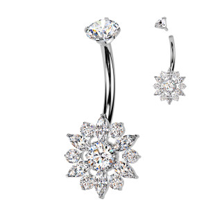 Titánový piercing do brucha SETIN69-ST