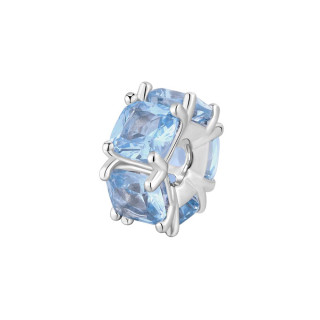 Strieborný korálik so zirkónmi Brosway Fancy Cloud Light Blue FCL04