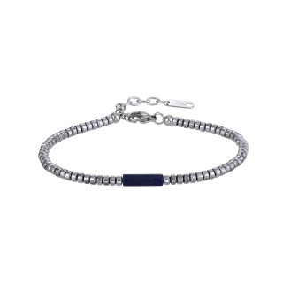 Hematitový náramok s Lapis Lazuli MBSS179