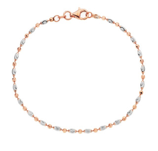 Jemný strieborný pozlátený náramok 3052720005