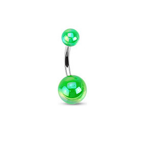 Piercing pupku 1103 - Green
