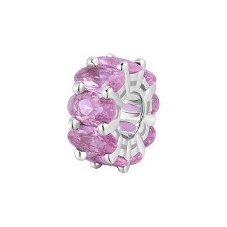 Strieborný korálik so zirkónmi Brosway Fancy Vibrant Pink FVP01
