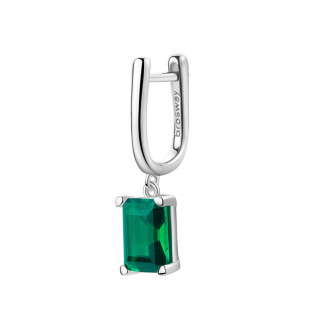 Strieborná náušnica so zirkónom Brosway Fancy Life Green FLG07- 1 Ks