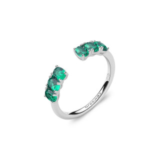 Prsteň so zirkónmi Brosway Fancy Life Green FLG10